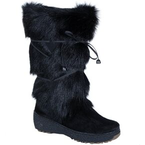 حذاء Regina Imports Anna Boot للسيدات باللون الأسود