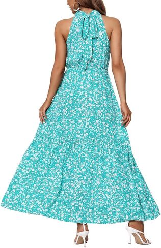 Feiersi Women’s Casual Sleeveless Long Maxi Dress Flowy Loose Ruffle Sundress in Saudi Arabia