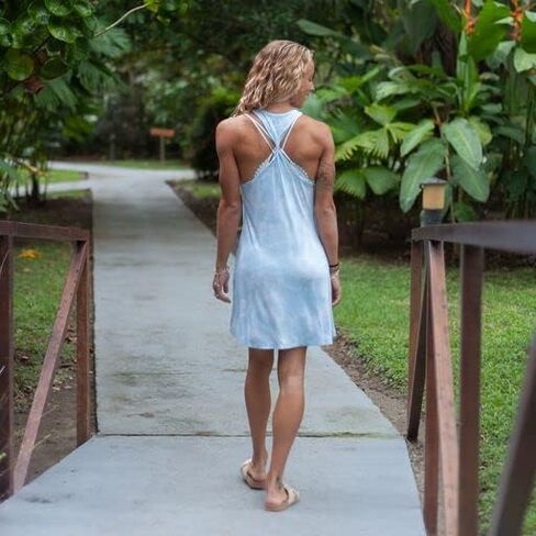 Salt Life Women's Sundrenched Tie Dye Twist Back Tank Dress in Saudi Arabia