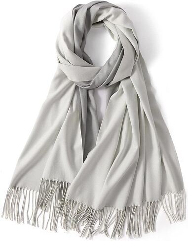 LEMZONE Women's Cashmere Feel Winter Scarf 2 Tone Large Pashmina Shawls and Wraps in Kuwait