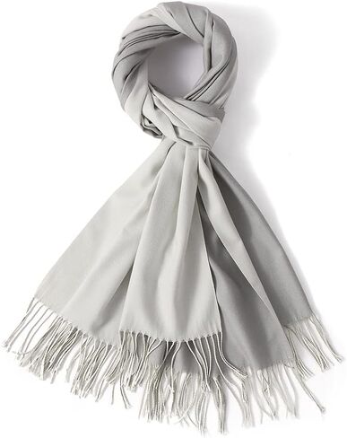 LEMZONE Women's Cashmere Feel Winter Scarf 2 Tone Large Pashmina Shawls and Wraps in Kuwait