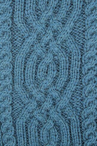 Aran Crafts Women's Cable Knit Buttoned Cowl Neck Poncho (100% Merino Wool) in Saudi Arabia