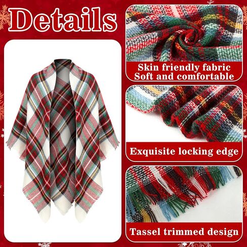 24 عبوة من شال الباشمينا للكريسماس هدايا الحفلات بالجملة مع غلاف عيد ميلاد سعيد وفروع صنوبر صناعية للعطلات in Kuwait