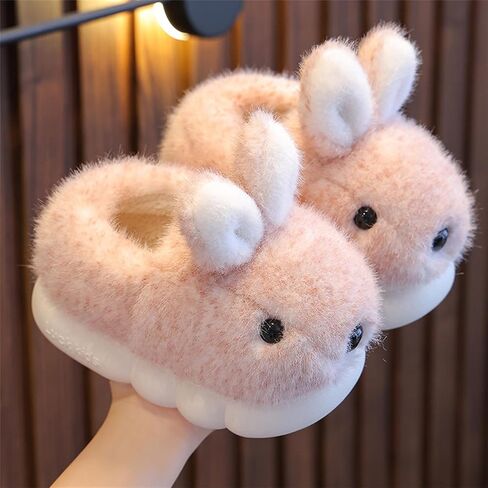 Cute Women's Slippers Animal Rabbit Slippers Cute Cartoon Warm Slippers Winter Home Slippers Plush Indoor and Outdoor Slippers in Kuwait