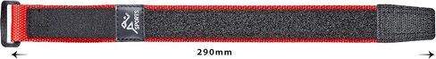 ALPINE Sporty Padded Nylon Fabric watch band - 16, 20, 22 mm (20MM, RED/BLACK) in Saudi Arabia