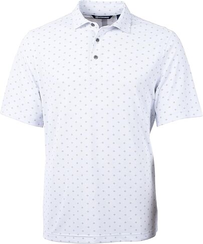Cutter & Buck Virtue Eco Pique Tile Print Recycled Mens Big & Tall Polo in Kuwait