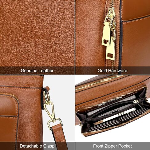 اوفر ايرث شنطة كروس من الجلد الطبيعي للنساء والسيدات، شنطة كروس من الجلد الطبيعي مع جيب للبطاقات in Kuwait