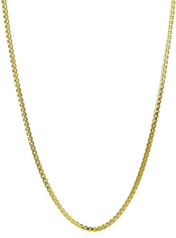 SISGEM 10K Yellow Gold Solid Gold Box Link Chain for Necklace 0.6mm Box Chain with Lobster Claw Clasp Fine Jewelry Gift for Women in Saudi Arabia