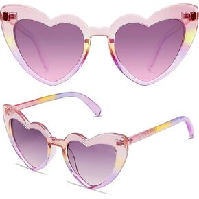 VANLINKER Heart Sunglasses Womens Retro Love Shaped Sunglasses for Party VL9604