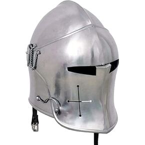 خوذة درع، خوذة فرسان خوذة باربوتا ميدفال لفرسان المعبد الصليبي درع خوذة فضية in Kuwait