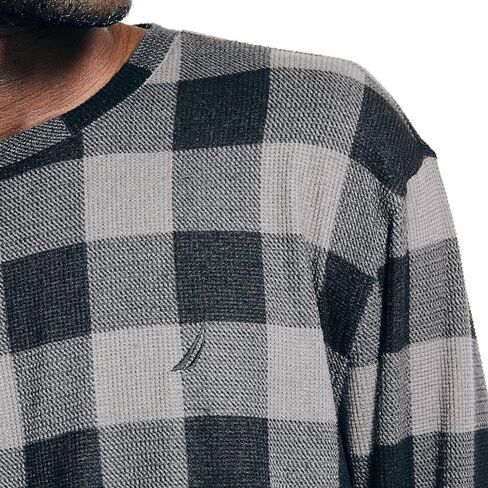 Nautica mens Nautica Waffle Buffalo Plaid Pajama Pant Set Pajama Set in Saudi Arabia