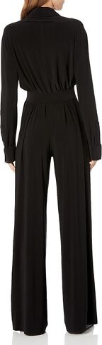 Norma Kamali womens Nk Shirt Straight Leg Jumpsuit W/Collar Stand in Saudi Arabia