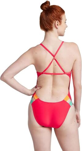 Speedo 80024041479126 Solid Twist Back 1Pc Post IT Pink 26 in Saudi Arabia