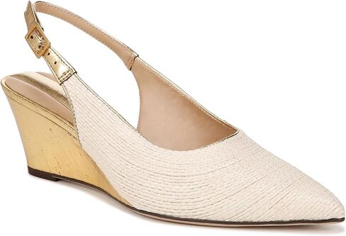 Franco Sarto Women's Tessa Pointed Toe Slingback Wedge Pump in Saudi Arabia