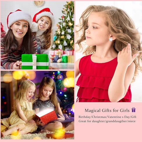 Hicdaw 12 Pairs Hypoallergenic Earrings for Girls Unicorn Earrings for Teen Girls Kids Women Opal Earrings Stainless Steel Cute Stud Earrings Set in Kuwait