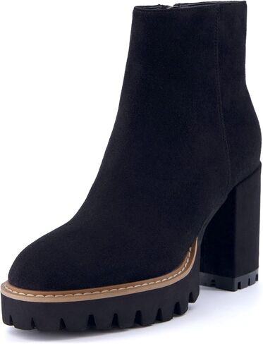 CUSHIONAIRE Women's Ringo platform heel boot +Memory Foam, Wide Widths Available in Saudi Arabia