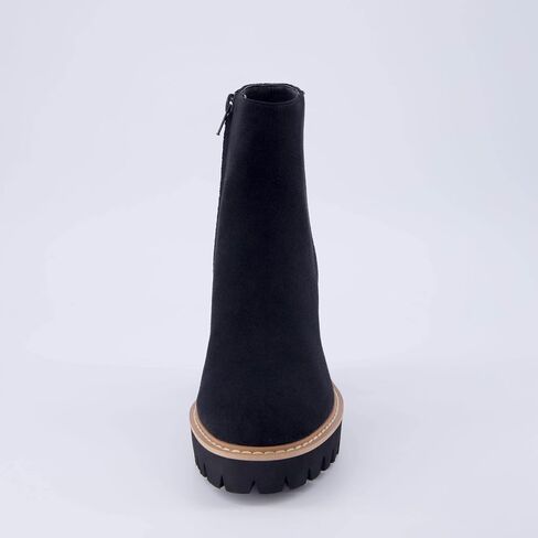 CUSHIONAIRE Women's Ringo platform heel boot +Memory Foam, Wide Widths Available in Saudi Arabia