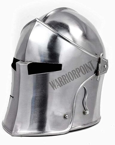 خوذة درع، خوذة فرسان خوذة باربوتا ميدفال لفرسان المعبد الصليبي درع خوذة فضية in Kuwait