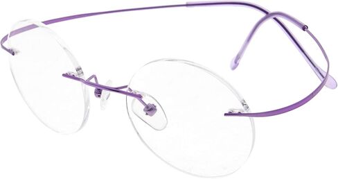 Eyekepper Titanium Rimless Round Eyeglasses 48mm Circle Optical Frame in Saudi Arabia