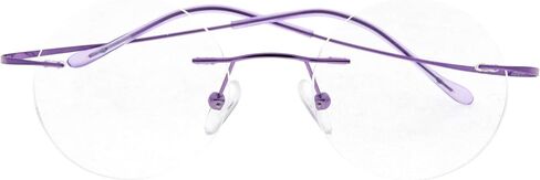 Eyekepper Titanium Rimless Round Eyeglasses 48mm Circle Optical Frame in Saudi Arabia