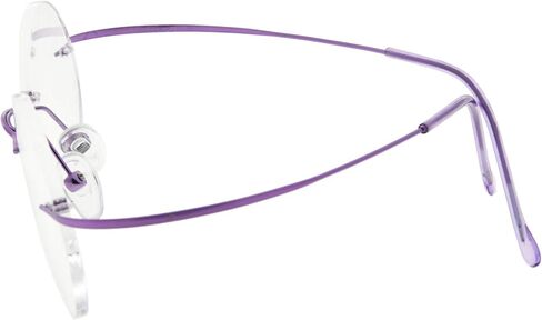 Eyekepper Titanium Rimless Round Eyeglasses 48mm Circle Optical Frame in Saudi Arabia