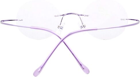 Eyekepper Titanium Rimless Round Eyeglasses 48mm Circle Optical Frame in Saudi Arabia