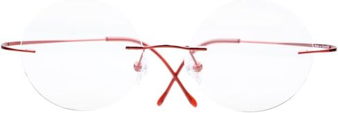 Eyekepper Titanium Rimless Round Eyeglasses 48mm Circle Optical Frame in Saudi Arabia