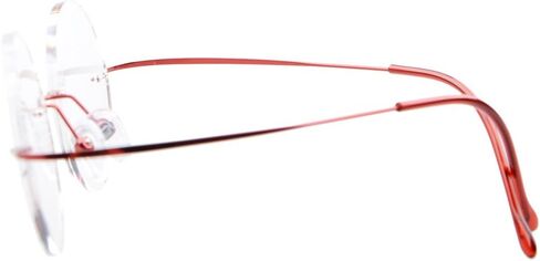 Eyekepper Titanium Rimless Round Eyeglasses 48mm Circle Optical Frame in Saudi Arabia
