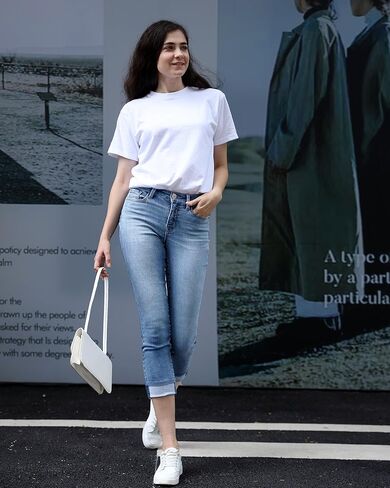 OFLUCK Women's Mid Rise Stretchy Capris Tummy Control Casual Summer Capri Pants Outdoor Work Jeans in Kuwait