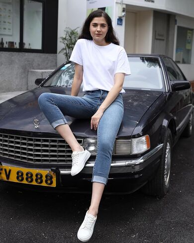 OFLUCK Women's Mid Rise Stretchy Capris Tummy Control Casual Summer Capri Pants Outdoor Work Jeans in Kuwait