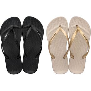 شبشب فليب فلوب للنساء من Ipanema Ana Tan مقاس 7، أسود، واحد بيج in Kuwait