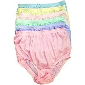 Poppip 6 قطع/مجموعة تايلاندية مقاس الورك 52-55 بوصة سراويل داخلية كلاسيكية من النايلون الشفاف ملابس داخلية قصيرة للرجال والنساء البالغين مريحة وفضفاضة وناعمة ومريحة بلون عشوائي in Kuwait