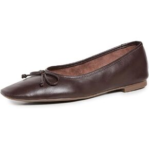 SCHUTZ Women's Arissa Ballet Flats, Chocolate Brown, 7 Medium US in Saudi Arabia