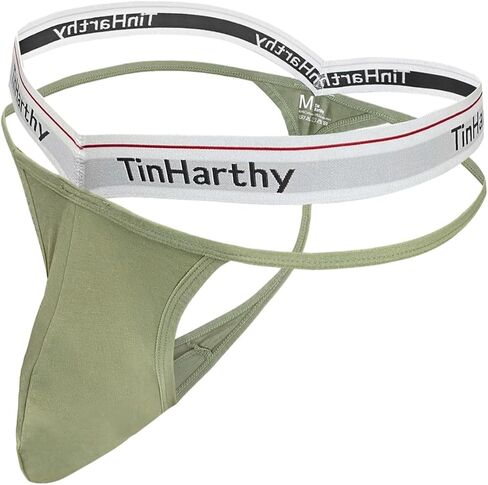 ملابس داخلية قطنية للرجال من Tinharthy بحزام رياضي مزدوج الخصر وسروال داخلي قابل للتمدد على شكل حرف G لمؤيدي الرياضيين in Kuwait