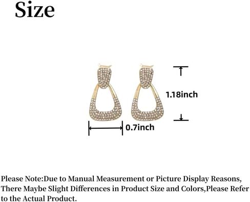 Women's Golden Ear Clips Clip On Earrings for Girls Cubic Zirconia Crystal in Kuwait