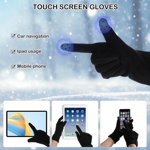 Twistover 20 Pairs Women's Winter Touch Screen Gloves Women's Texting Fleece Lined Windproof and Gloves Winter Texting Gloves for Woman Girl in Kuwait