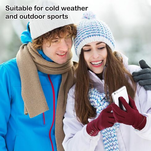 Twistover 20 Pairs Women's Winter Touch Screen Gloves Women's Texting Fleece Lined Windproof and Gloves Winter Texting Gloves for Woman Girl in Kuwait