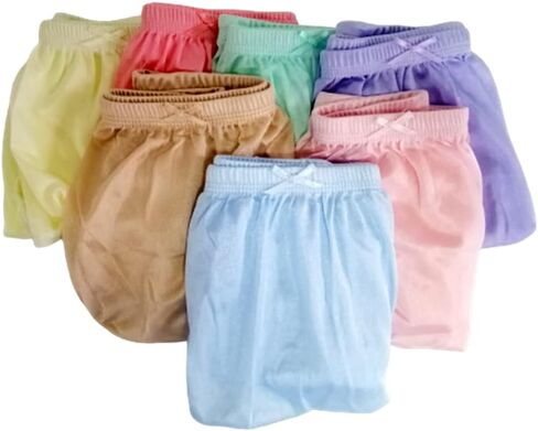 Poppip 6 قطع/مجموعة تايلاندية مقاس الورك 52-55 بوصة سراويل داخلية كلاسيكية من النايلون الشفاف ملابس داخلية قصيرة للرجال والنساء البالغين مريحة وفضفاضة وناعمة ومريحة بلون عشوائي in Kuwait