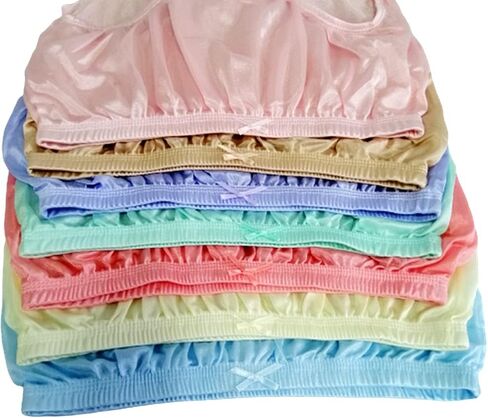 Poppip 6 قطع/مجموعة تايلاندية مقاس الورك 52-55 بوصة سراويل داخلية كلاسيكية من النايلون الشفاف ملابس داخلية قصيرة للرجال والنساء البالغين مريحة وفضفاضة وناعمة ومريحة بلون عشوائي in Kuwait