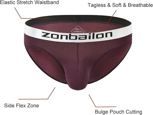 SUMABA Mens Underwear Briefs Men's Briefs Sexy Bulge Enhancing Ball Pouch Low Rise Mens Bikini Underwears Underpants in Saudi Arabia