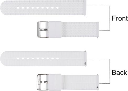 HARFINGTON Silicone Watch Band Quick Release Soft Rubber Watch Strap for Men Women in Saudi Arabia