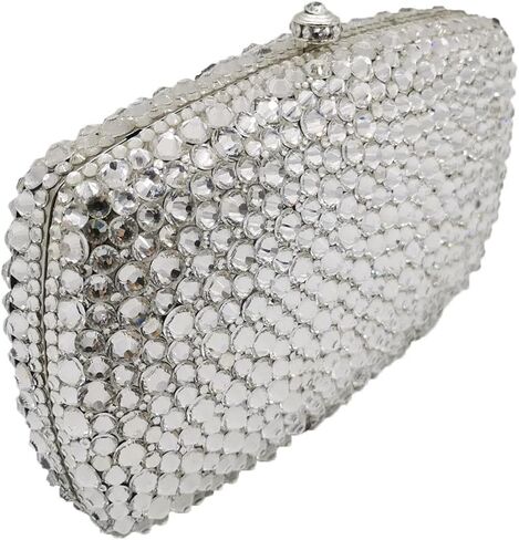 Boutique De FGG Evening bags for Women Wedding Handbags Crystal Clutch Purses with Spikes in Saudi Arabia