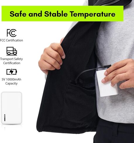 سترة Extremus Buckwell II المُدفأة - قابلة للعكس، تسخين كهربائي، سترة قابلة لإعادة الشحن تدوم طويلاً للرجال in Kuwait