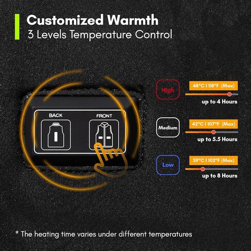 سترة Extremus Buckwell II المُدفأة - قابلة للعكس، تسخين كهربائي، سترة قابلة لإعادة الشحن تدوم طويلاً للرجال in Kuwait