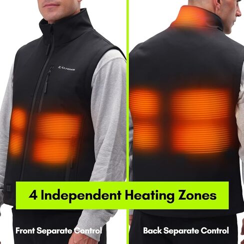 سترة Extremus Buckwell II المُدفأة - قابلة للعكس، تسخين كهربائي، سترة قابلة لإعادة الشحن تدوم طويلاً للرجال in Kuwait