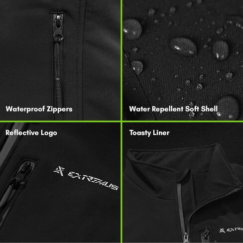 سترة Extremus Buckwell II المُدفأة - قابلة للعكس، تسخين كهربائي، سترة قابلة لإعادة الشحن تدوم طويلاً للرجال in Kuwait