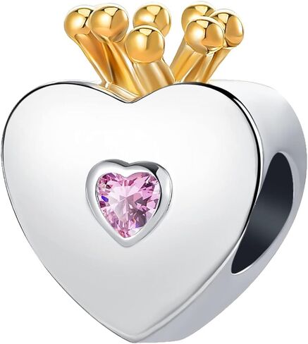 QeenseKc Sister Nana Daddy's Little Girl Sister Charm Heart Crown Crystal Bead لسوار باندورا in Saudi Arabia
