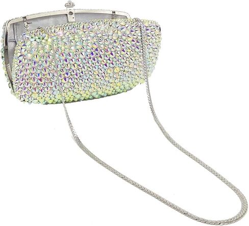 Boutique De FGG Evening bags for Women Wedding Handbags Crystal Clutch Purses with Spikes in Kuwait