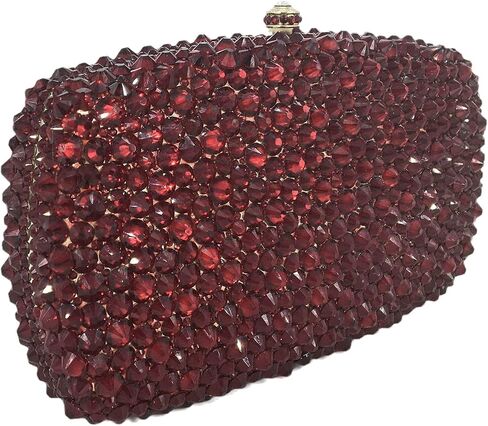 Boutique De FGG Evening bags for Women Wedding Handbags Crystal Clutch Purses with Spikes in Saudi Arabia