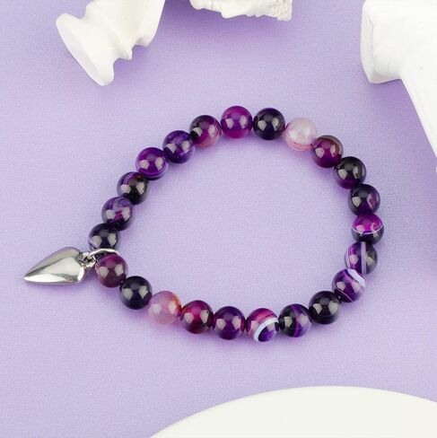 هدايا عيد الأم مربية، هدايا سوار مربية للمربية شكرا لك هدية الخرز العقيق الأرجواني هدايا مربية لعيد الأم، أفضل هدية مربية، هدية معلم الرعاية النهارية، هدية جليسة الأطفال، هدية مقدمي الرعاية in Kuwait